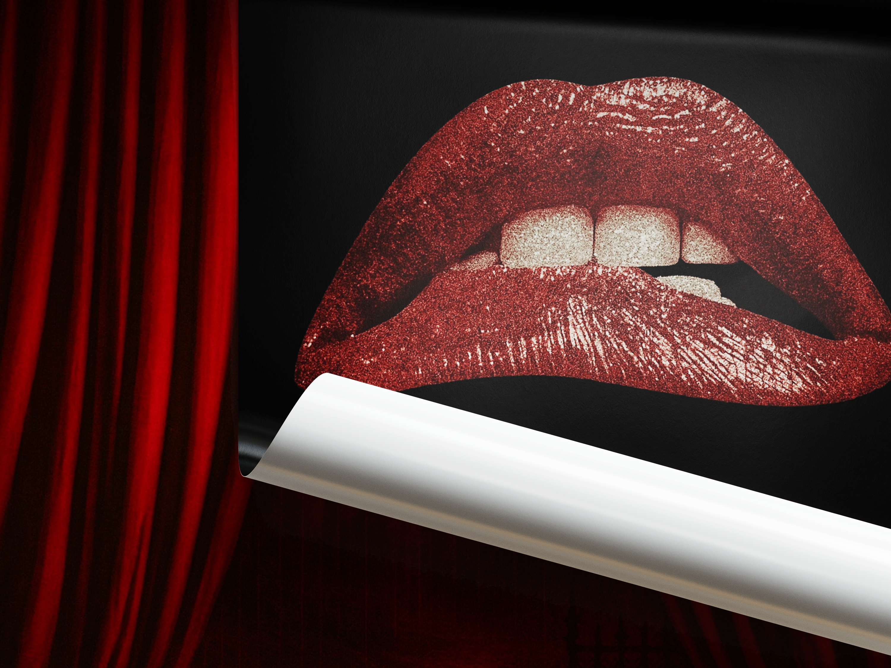 The Rocky Horror Show - "Red Lips" Poster