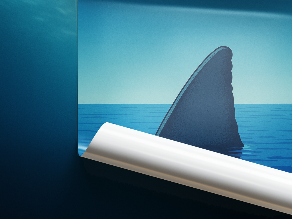 Jaws - "Shark Fin" Poster