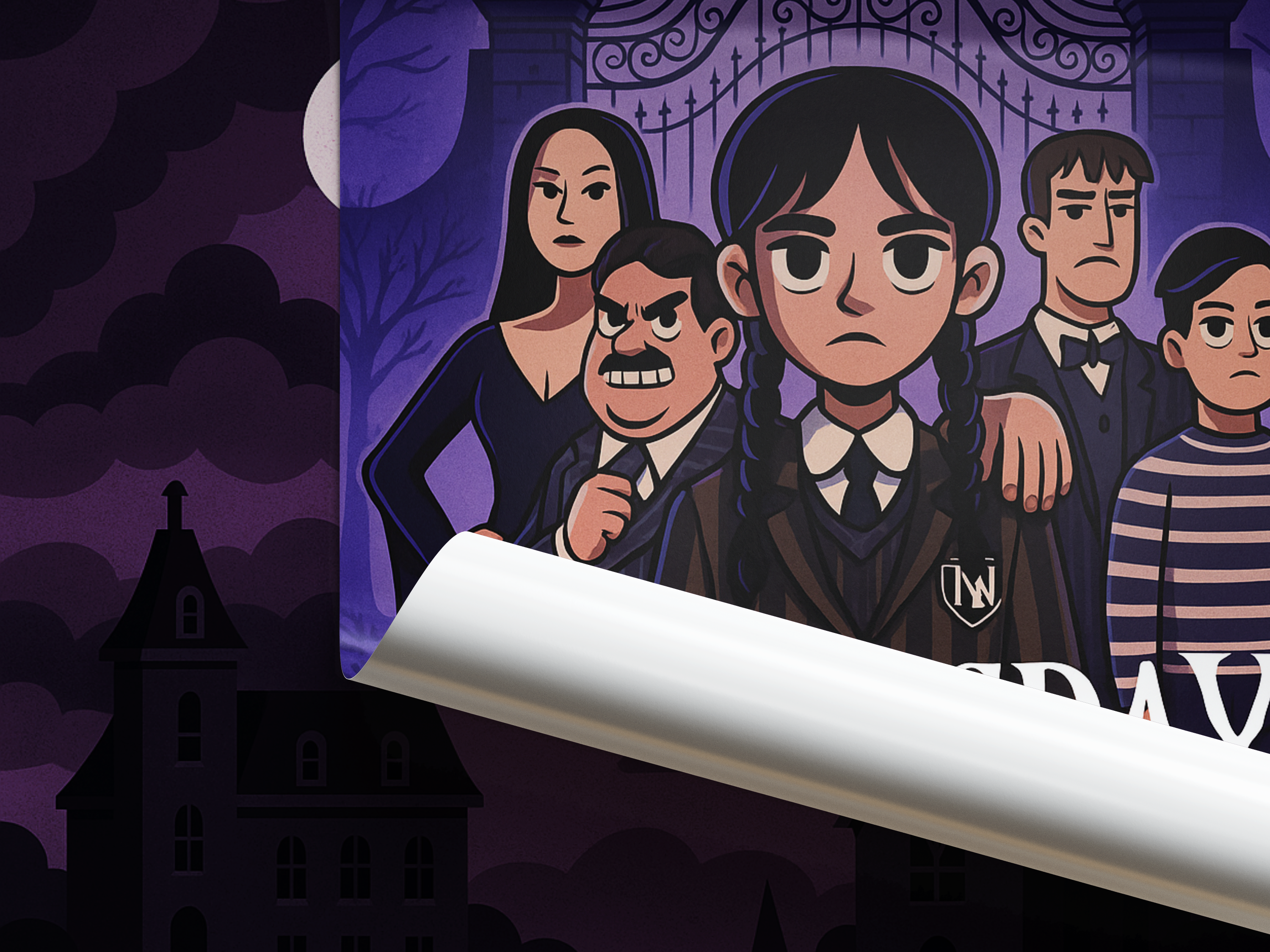Wednesday - “ The Addams Family” Poster