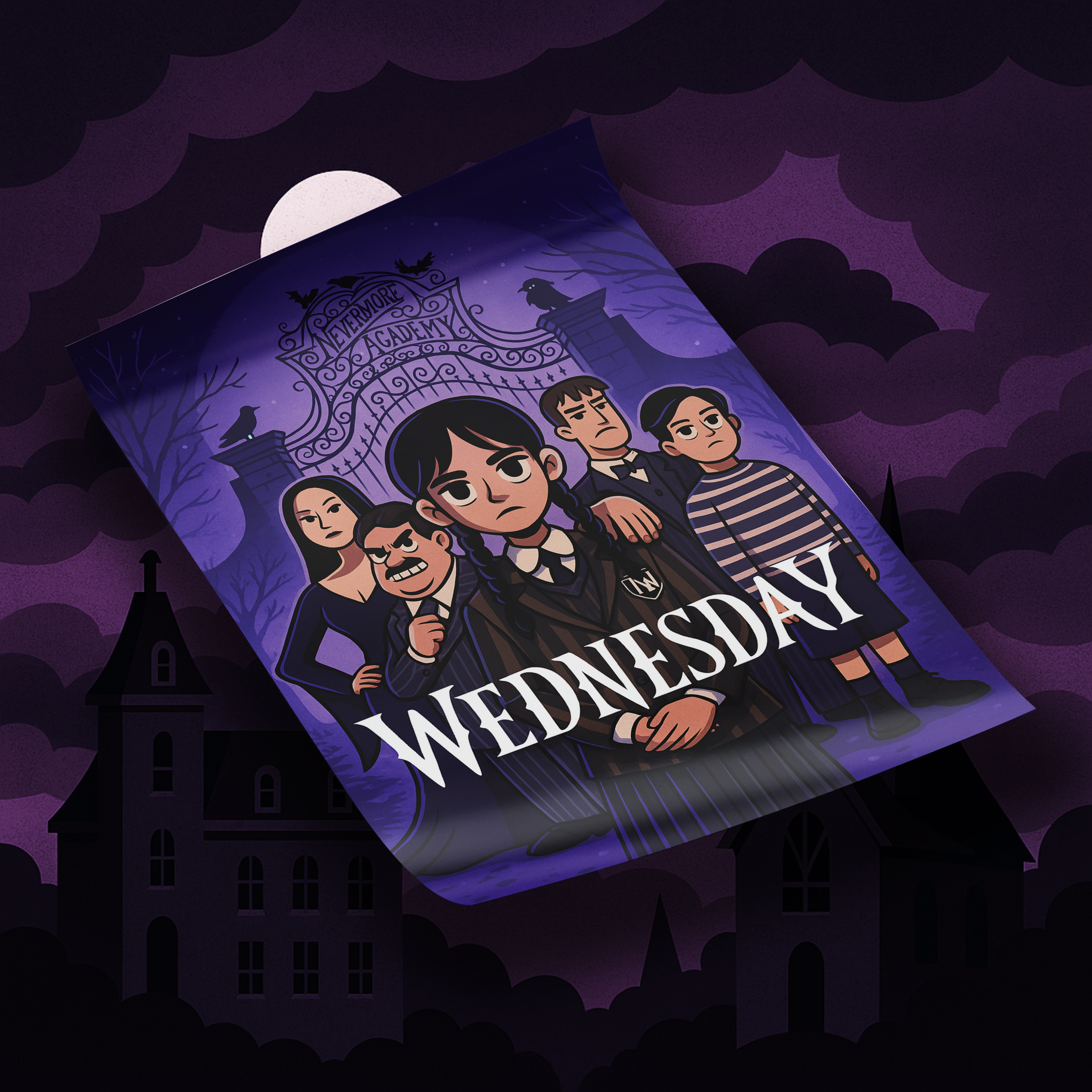 Wednesday - “ The Addams Family” Poster