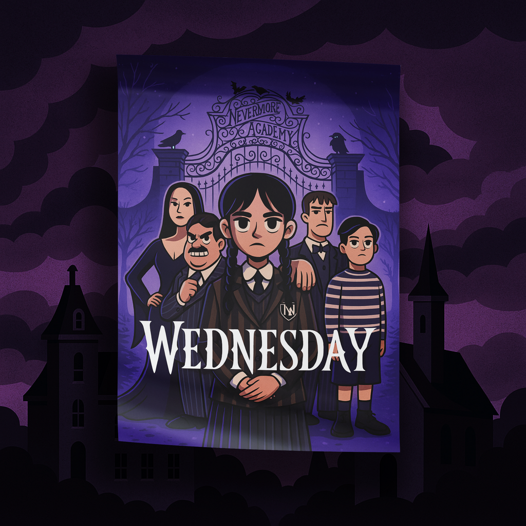 Wednesday - “ The Addams Family” Poster