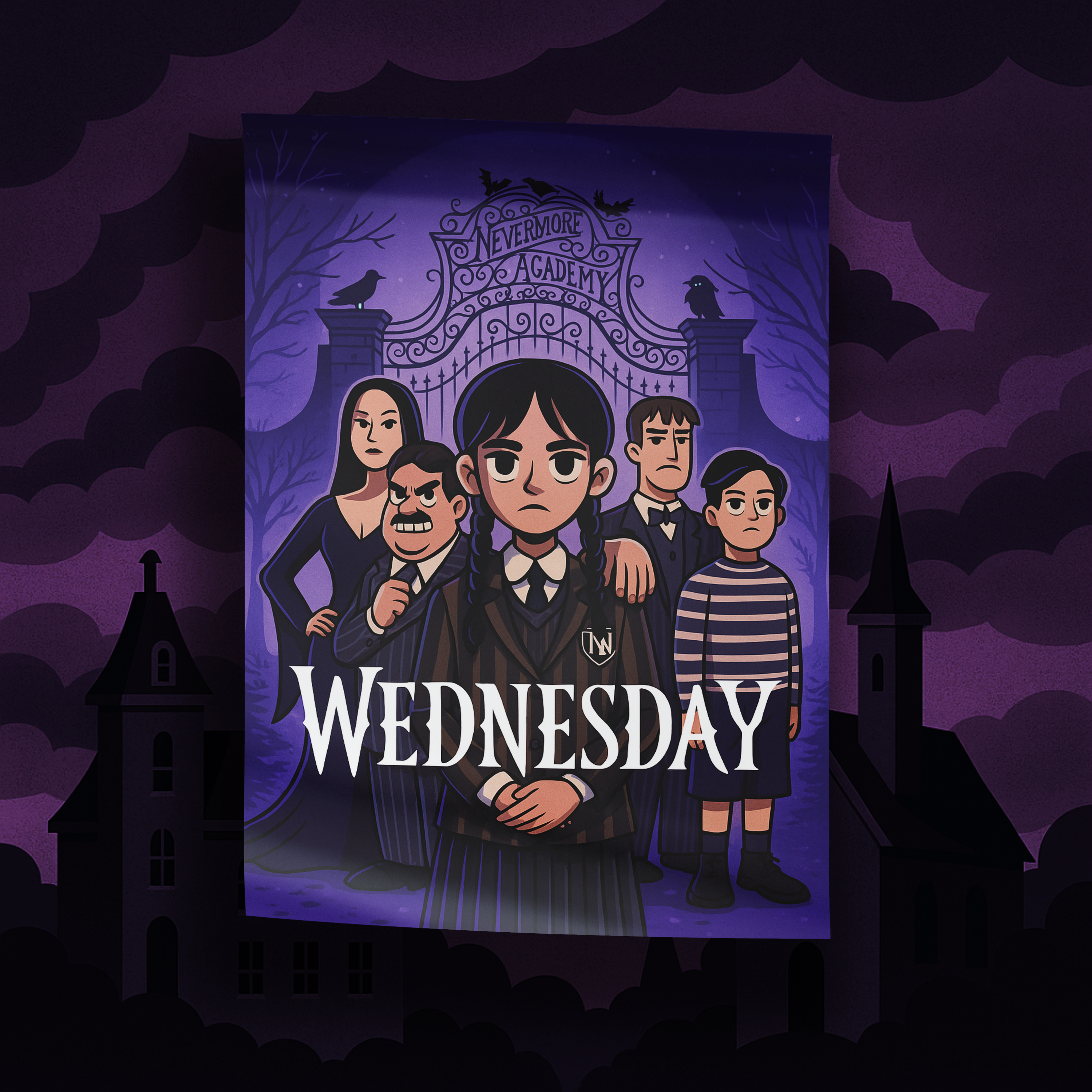 Wednesday - “ The Addams Family” Poster
